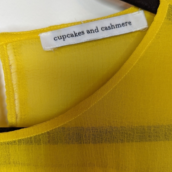 Cupcakes & Cashmere Katlyn Top in Safron Yellow as Sold on Revolve - Picture 8 of 10